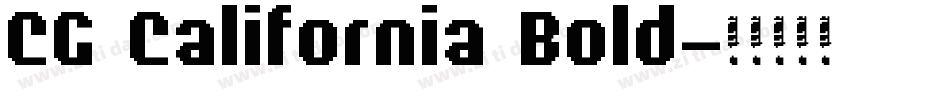 CG California Bold字体转换